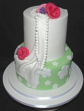 Load image into Gallery viewer, Fabric Flowers and Pearls