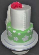 Load image into Gallery viewer, Fabric Flowers and Pearls