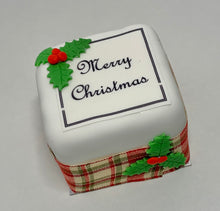 Load image into Gallery viewer, Christmas Cake - 3&quot; square cake
