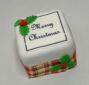 Christmas Cake - 3" square cake