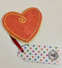 Load image into Gallery viewer, Heart Cookie - Red