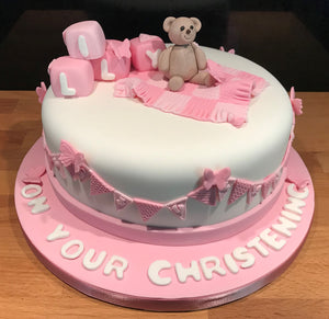 Girls Christening Cake