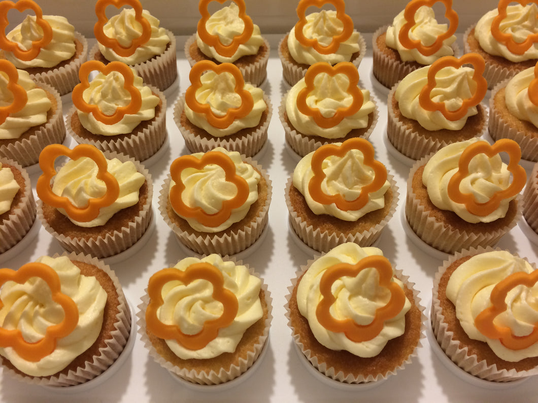 24 small cupcakes