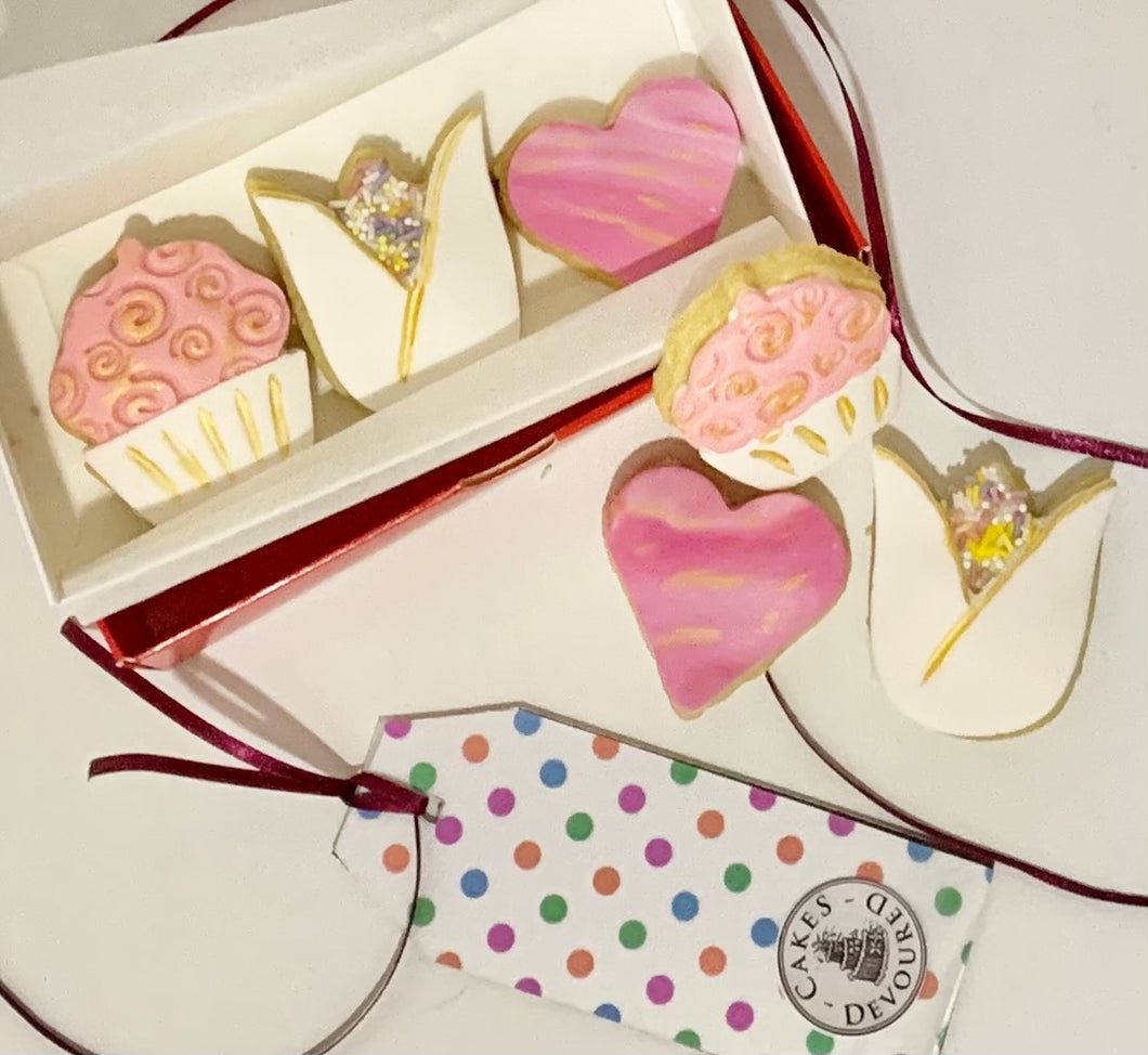 Cookies - Cupcake, Flower and Love!