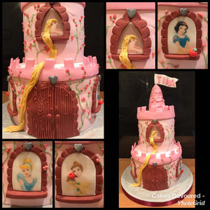 Customized Princess Castle Cake